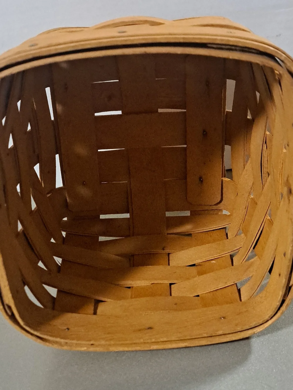 Longaberger Small Woven Basket - Light Brown